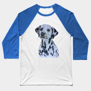 Dalmatian Dog Watercolour Illustration Baseball T-Shirt